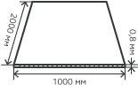 Лист нержавеющий  0,8х1000 х 2000 мм.  AISI 304 (08Х18Н10) холоднокатаный,  перфорированный,  Площадь отверстий 0,2744,  Rv 1,0-2