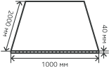 Лист нержавеющий  40х1000х2000 мм.  AISI310S (10Х23Н18) горячекатаный,  матовый